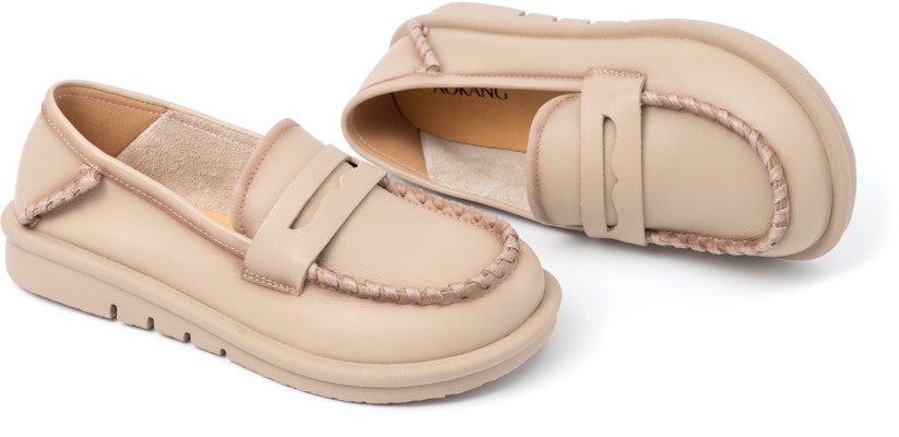 奧康AOKANG 休閒 樂福鞋 女款 淡粉色 Sizing 奧康AOKANG 休閒 樂福鞋 女款 淡粉色