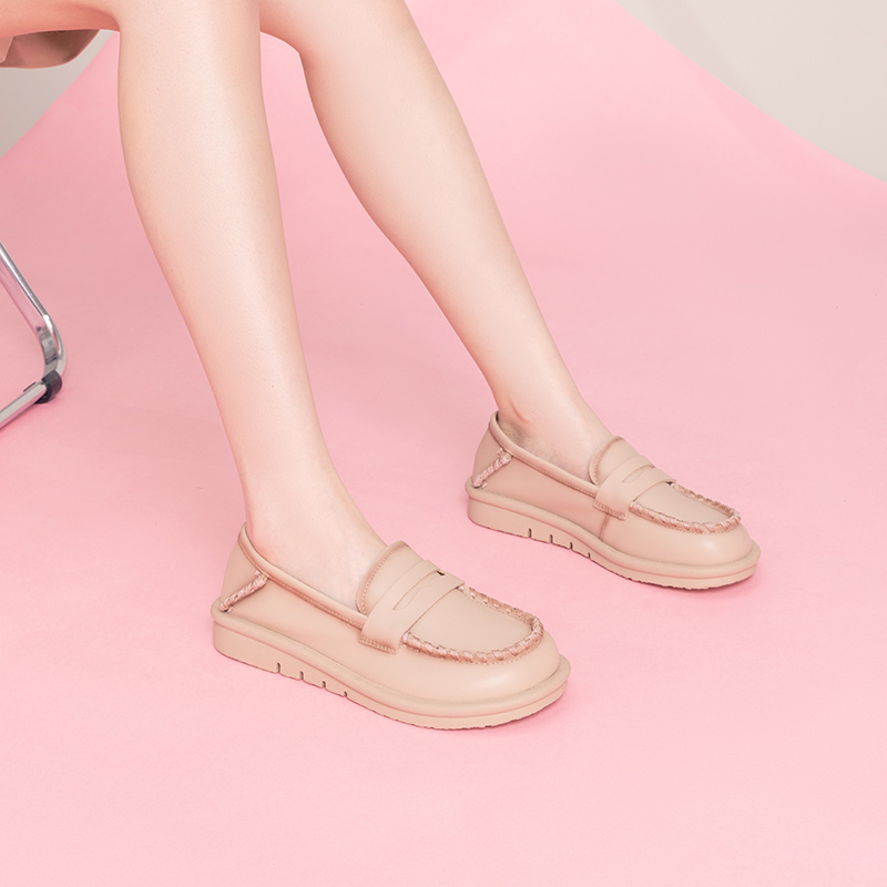 Cheap 奧康AOKANG 休閒 樂福鞋 女款 淡粉色