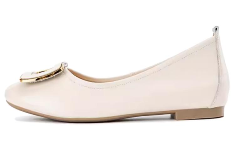 (W) Aokang Casual Loafers 'Beige'