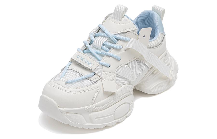 (Women) Aokang Casual Low-Top 'Beige & Blue' 1234332045