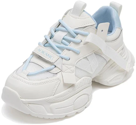 (Women) Aokang Casual Low-Top 'Beige & Blue' 1234332045 Buy (Women) Aokang Casual Low-Top 'Beige & Blue' 1234332045