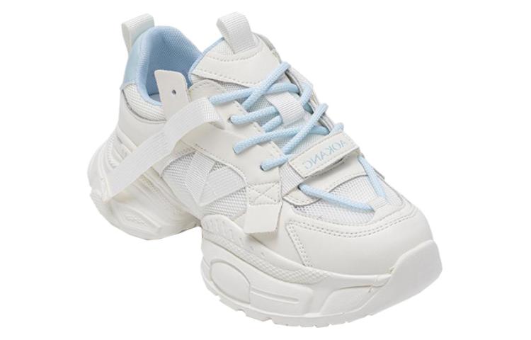 Order (Women) Aokang Casual Low-Top 'Beige & Blue' 1234332045