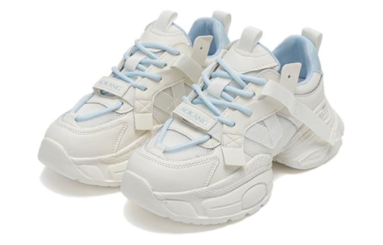 Lookbook (Women) Aokang Casual Low-Top 'Beige & Blue' 1234332045