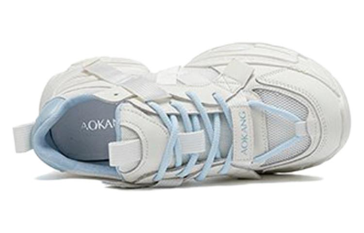 Shop (Women) Aokang Casual Low-Top 'Beige & Blue' 1234332045