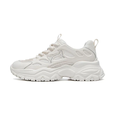 (W) Aokang Casual Mid-Top 'Simple Dad Shoe White'