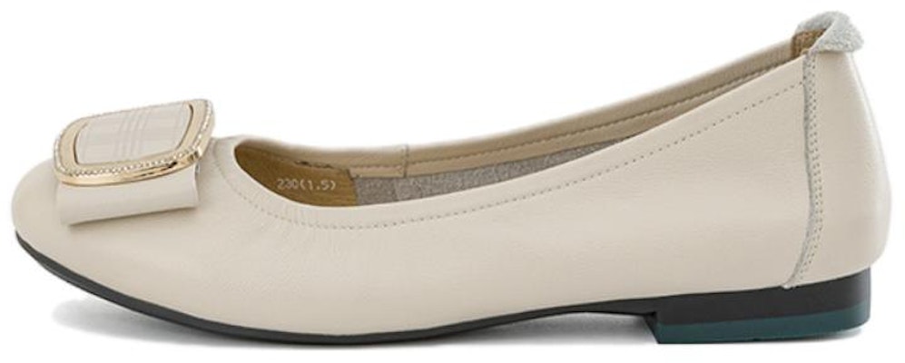 (Women) Aokang Casual Round Toe 'Beige' 1234121003 Buy (Women) Aokang Casual Round Toe 'Beige' 1234121003