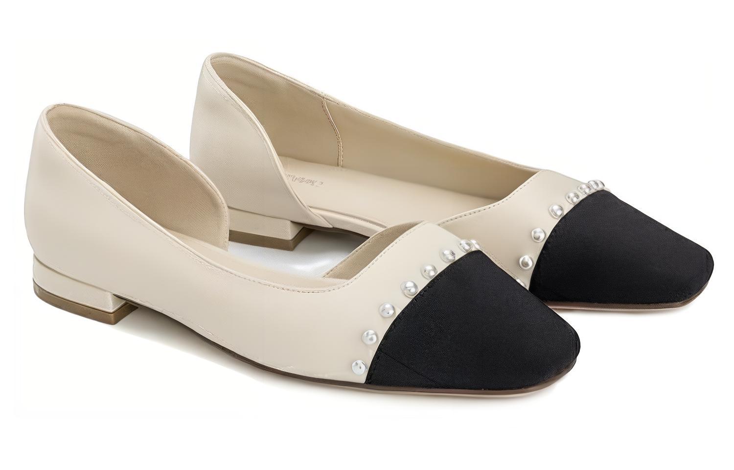 Shop 奧康AOKANG PU 舒適日常潮 休閒單鞋 女款 米黑