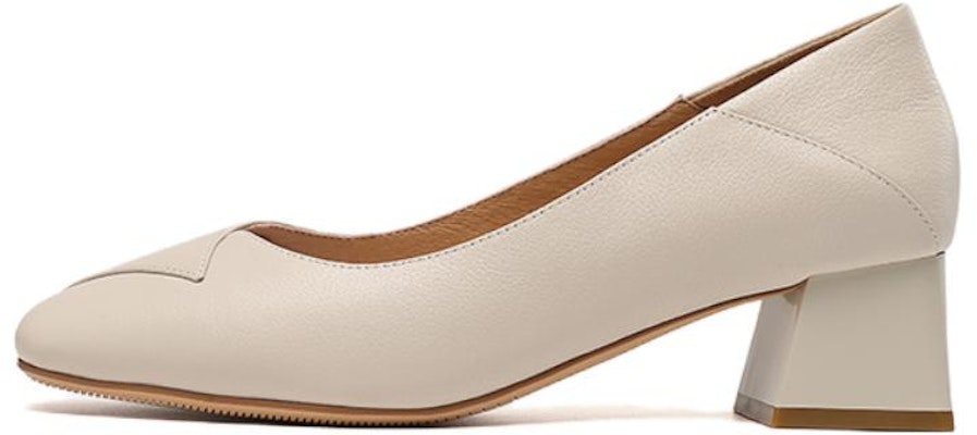 (Women) Aokang Casual Slip-On 'Beige Square Toe' 1224111009 Buy (Women) Aokang Casual Slip-On 'Beige Square Toe' 1224111009