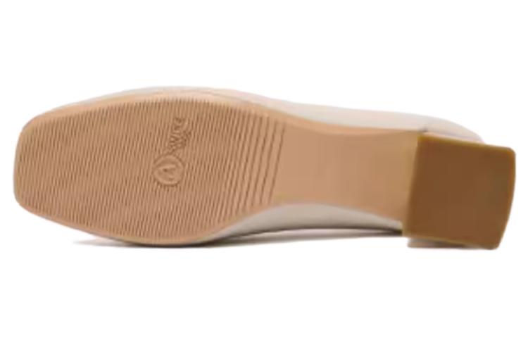 Purchase (W) Aokang Kasual Slip-On 'Beige Square Toe' 1224111009