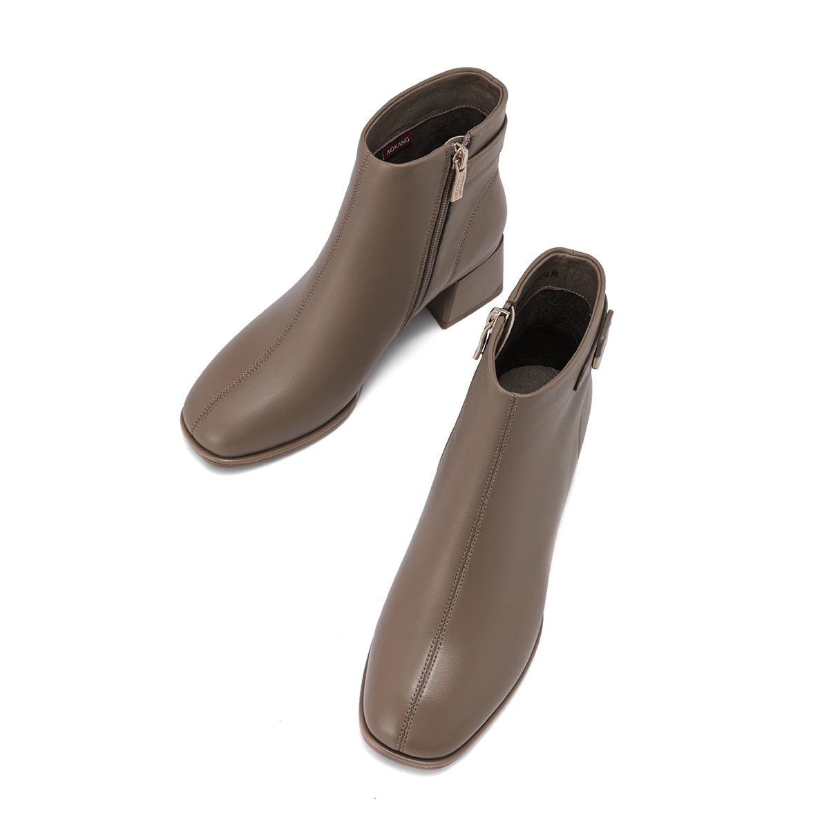(W) Aokang Chelsea Boot 'Alpaca Leather Brown' 圖 10