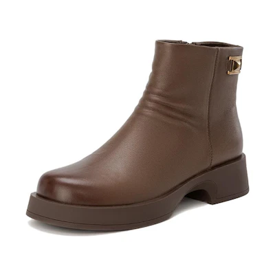 (W) Aokang Chelsea Boot 'Brown Leather'