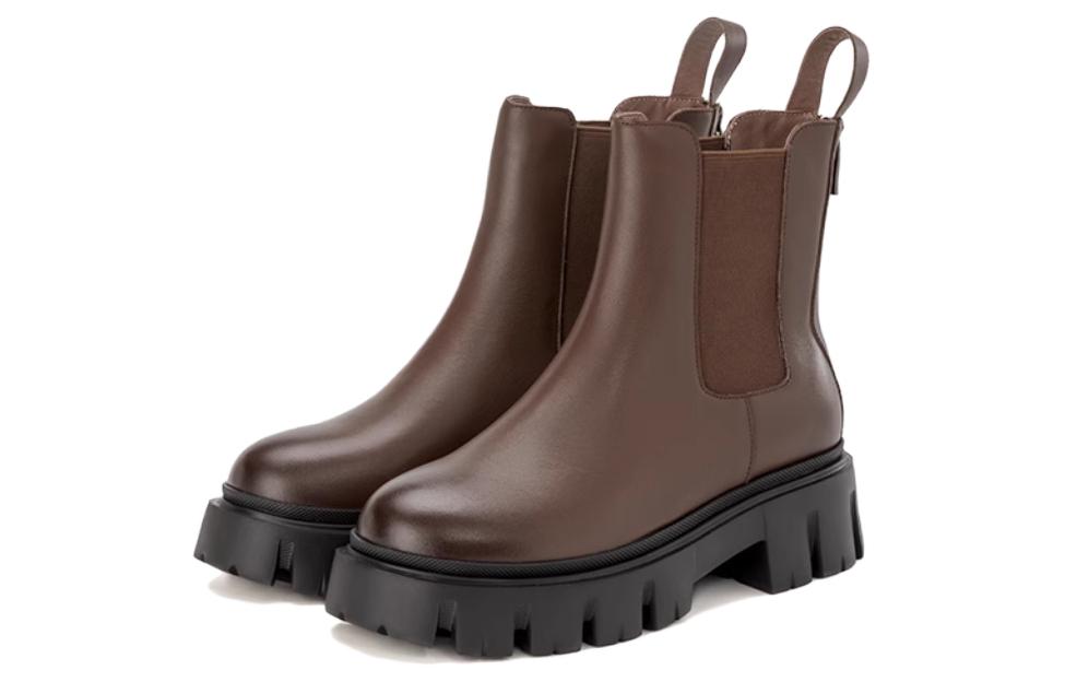 (W) Aokang Chelsea Boot 'Brown Leather' 圖 3