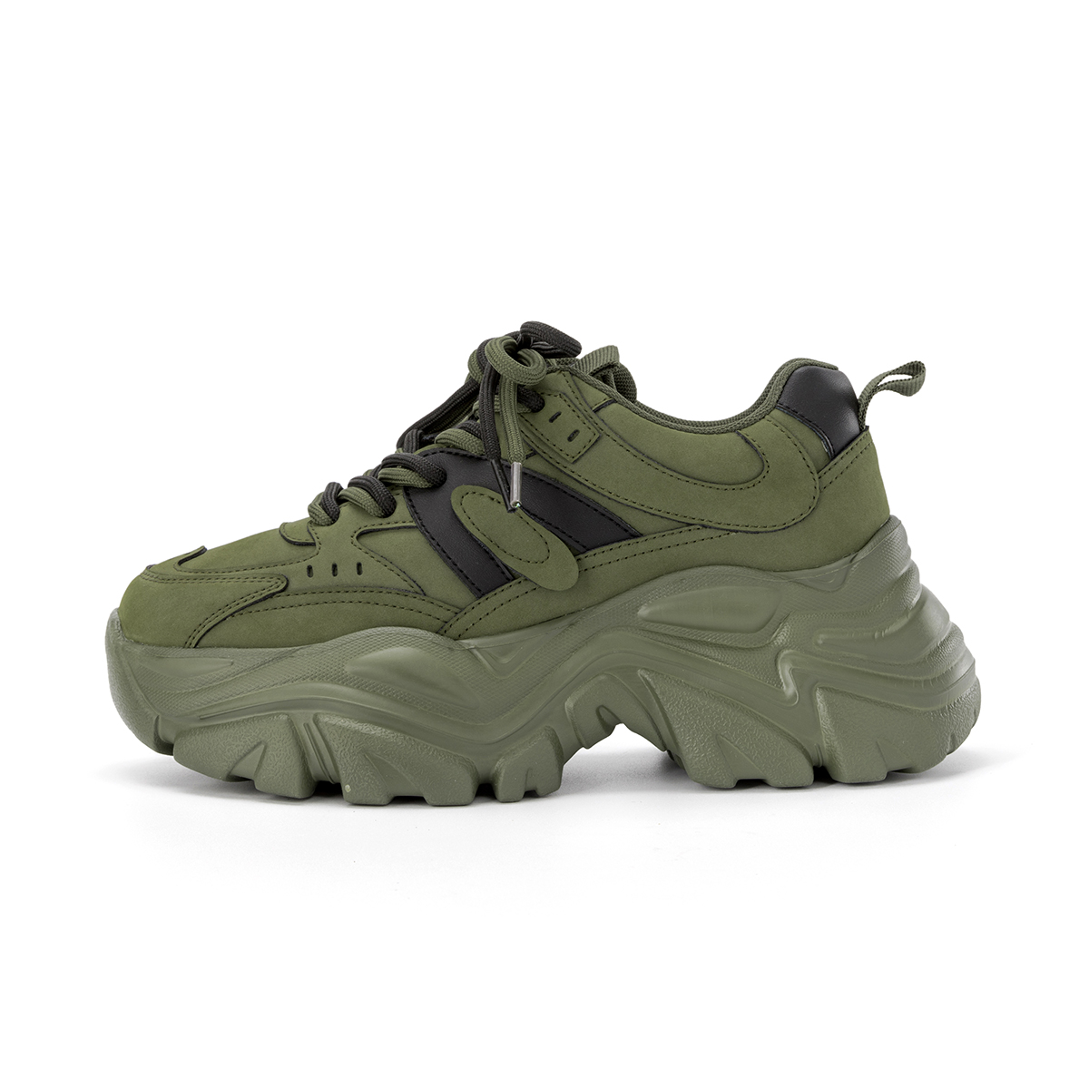 (W) Aokang Chunky Sneaker 'Green Black'