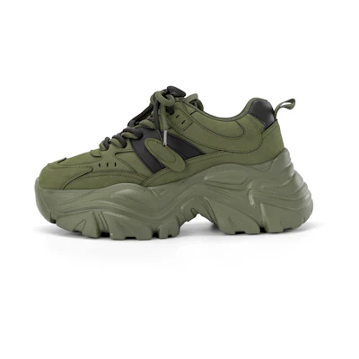 (W) Aokang Chunky Sneaker 'Green Black'