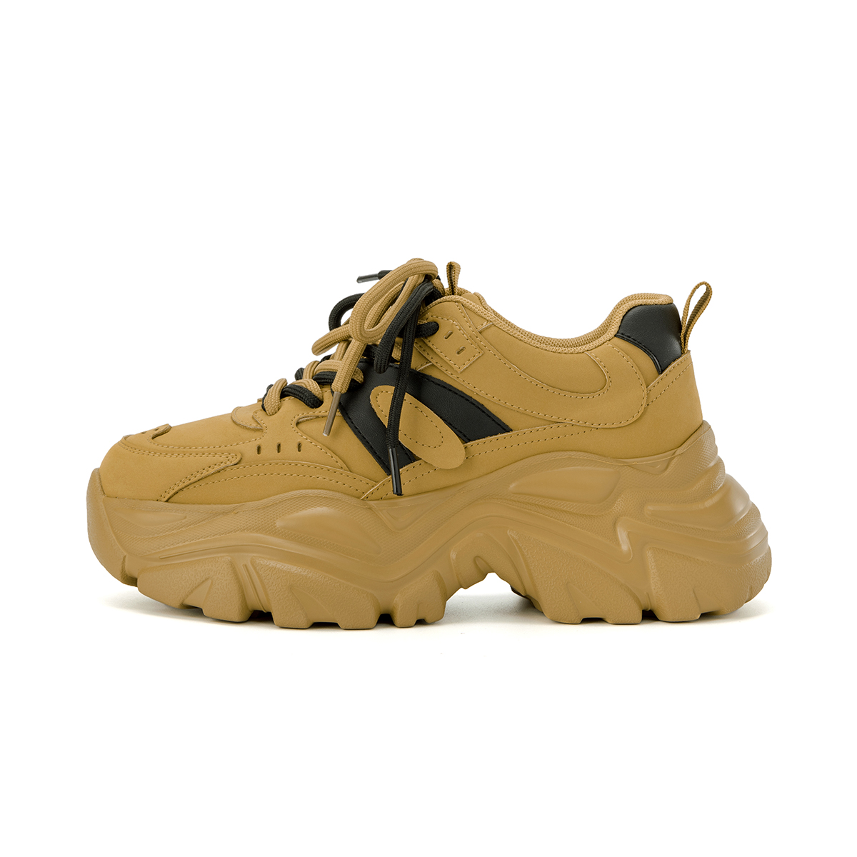 (W) Aokang Chunky Sole Sneaker 'Yellow Black'