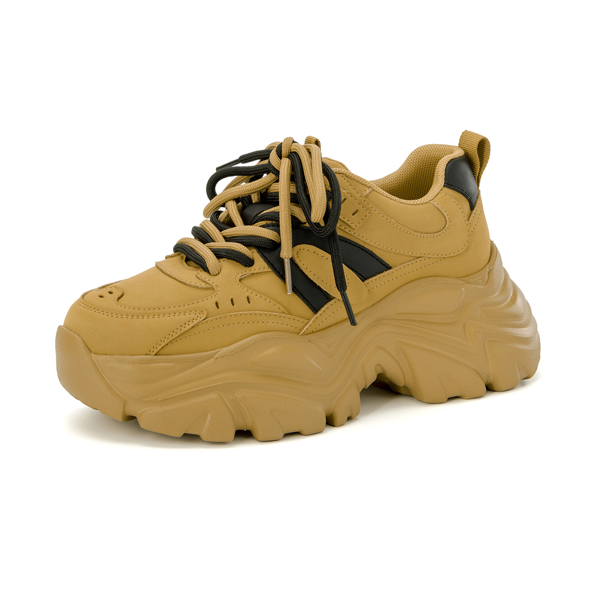 (W) Aokang Chunky Sole Sneaker 'Yellow Black' 圖 2