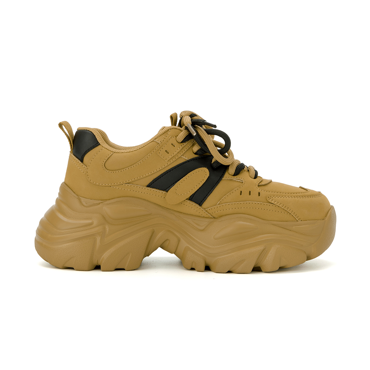 (W) Aokang Chunky Sole Sneaker 'Yellow Black' 圖 4