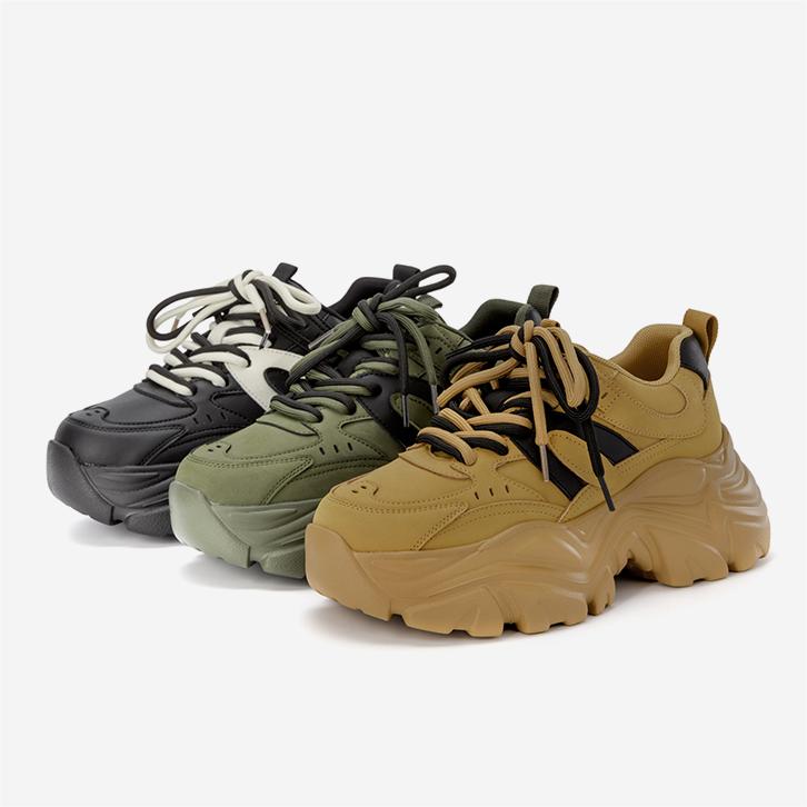 (W) Aokang Chunky Sole Sneaker 'Yellow Black' 圖 7