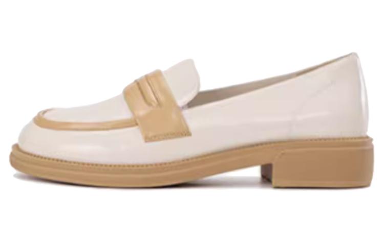 (Women) Aokang Colorblock Chunky Loafer 'Beige Khaki' 1234314017