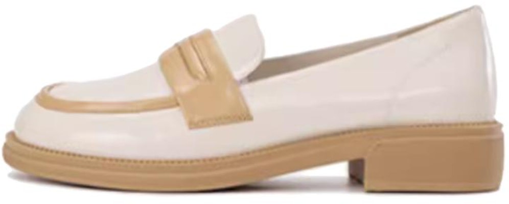 奧康AOKANG 拼色粗跟樂福鞋 女款 米卡其色 Buy 奧康AOKANG 拼色粗跟樂福鞋 女款 米卡其色