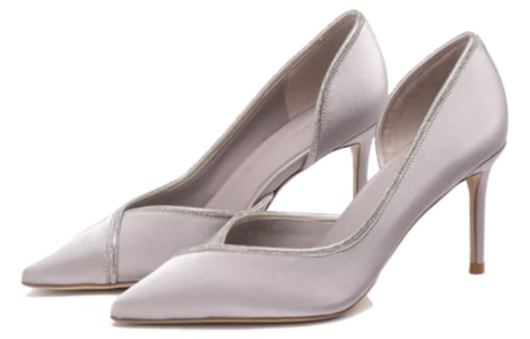 Order (W) Aokang Pam Kasut Tumit Stiletto Runcing 'Ungu' 1234211069