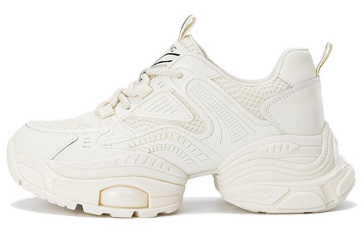 (Women) Aokang Fabric 'White Fashion Casual Low-Top Dad Shoes' 1234332032