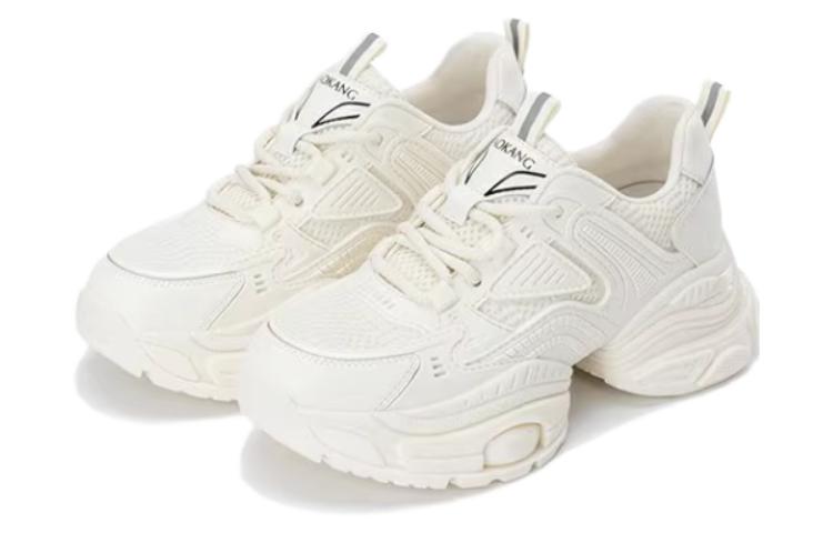 Order (W) Zapatillas Casual de Tela Blanca Aokang Tipo Dad de Caña Baja 1234332032