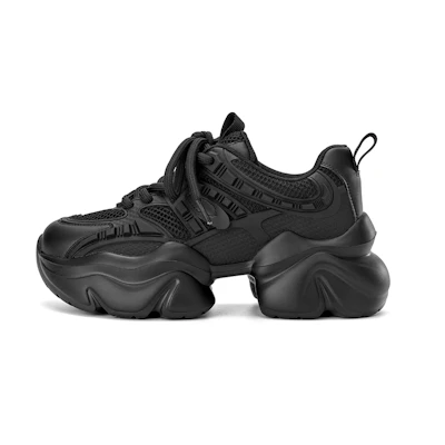 (W) Aokang Fabric Chunky Sole Low-Top 'Dad Shoe'