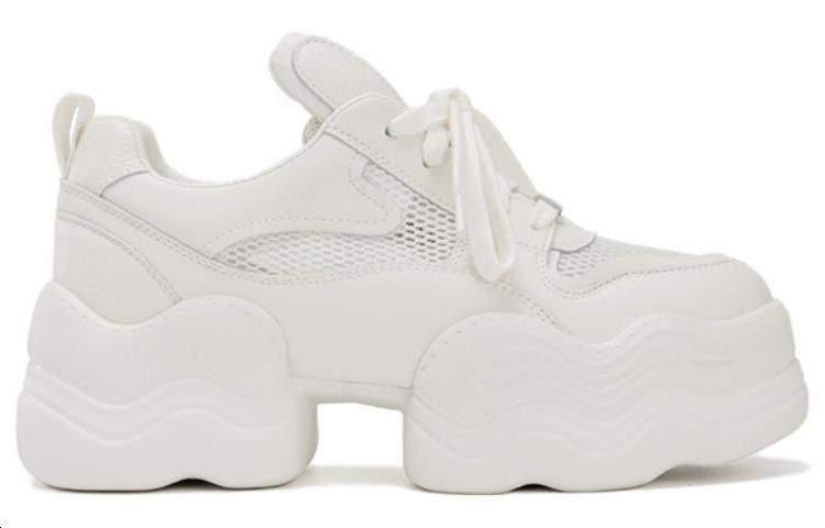 Order (W) 奥康 布製快適ローカット ベージュ ダッドスニーカー 1234432015