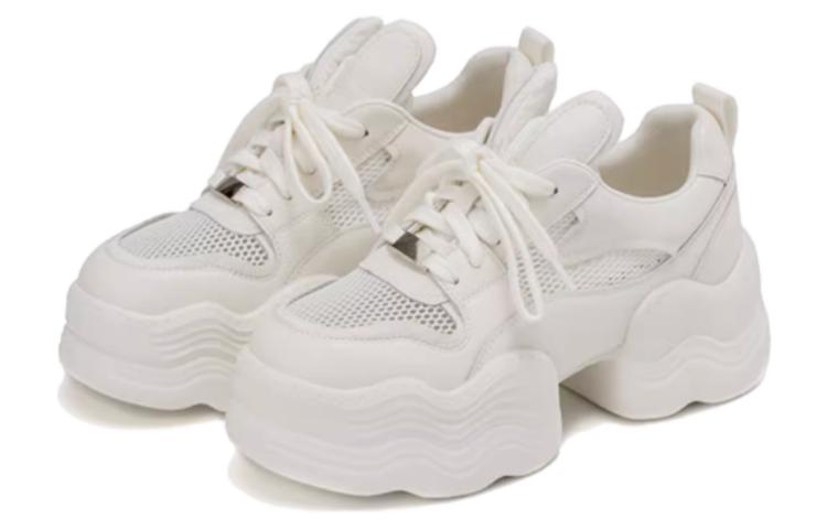 Lookbook (W) 奥康 布製快適ローカット ベージュ ダッドスニーカー 1234432015