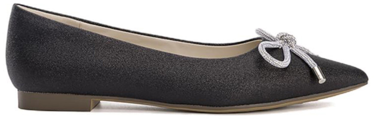 (Women) Aokang Fabric Pointed Toe Flat Slip-On 'Casual Black' 1234111041 Order (Women) Aokang Fabric Pointed Toe Flat Slip-On 'Casual Black' 1234111041