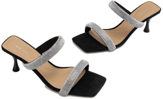 (W) 아오캉 블랙 패션 캐주얼 하이힐 슬라이드 1234811092 Shop (W) 아오캉 블랙 패션 캐주얼 하이힐 슬라이드 1234811092