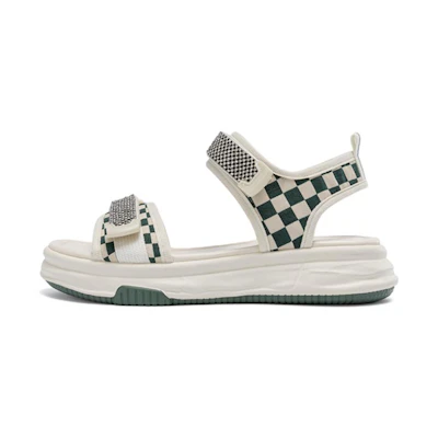 (W) Aokang Fashion Casual Open-Toe Beach Sandal 'Beige'