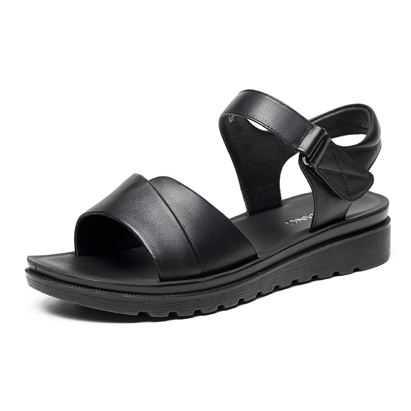(Women) AOKANG Fashion Comfort Leather Strap Sandals Casual Style 1226821056N