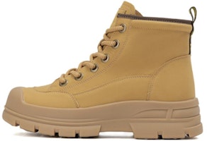 (Women) Aokang Fashion Round-Toe Mid-Calf Martin Boots 'Yellow' 1234913005 (Women) Aokang Fashion Round-Toe Mid-Calf Martin Boots 'Yellow' 1234913005