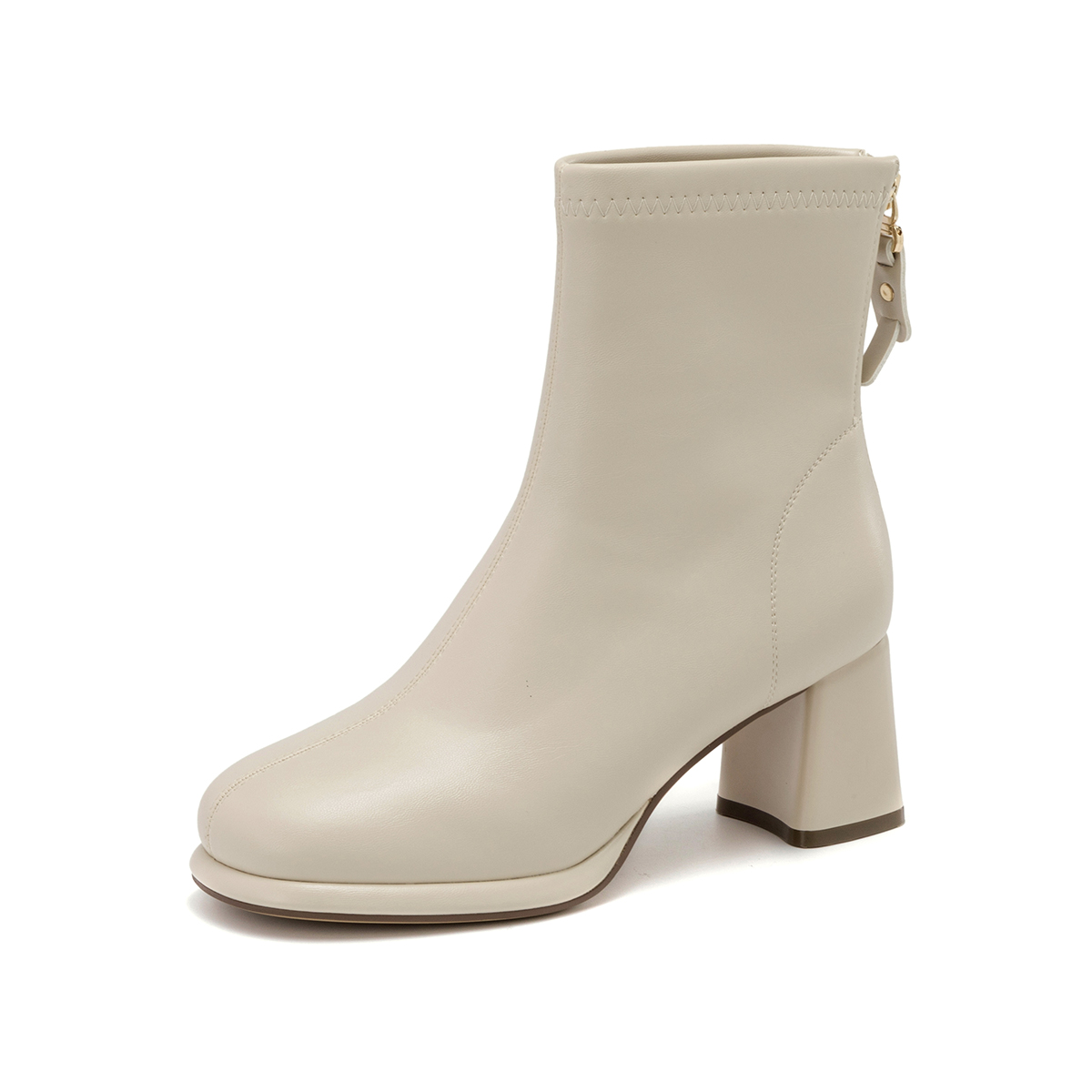 Sizing (Women) Aokang Fashion Short Boot 'Black Synthetic Leather' 1234011008