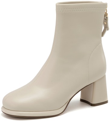 (Women) Aokang Fashion Short Boot 'Black Synthetic Leather' 1234011008 Sizing (Women) Aokang Fashion Short Boot 'Black Synthetic Leather' 1234011008