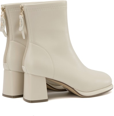 (Women) Aokang Fashion Short Boot 'Black Synthetic Leather' 1234011008 1