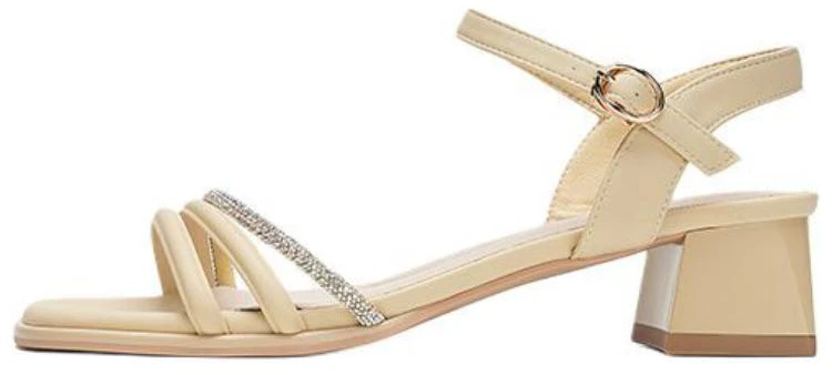 women-aokang-faux-leather-strap-sandals-with-buckle-4-2cm-heel-breathable-1242811141