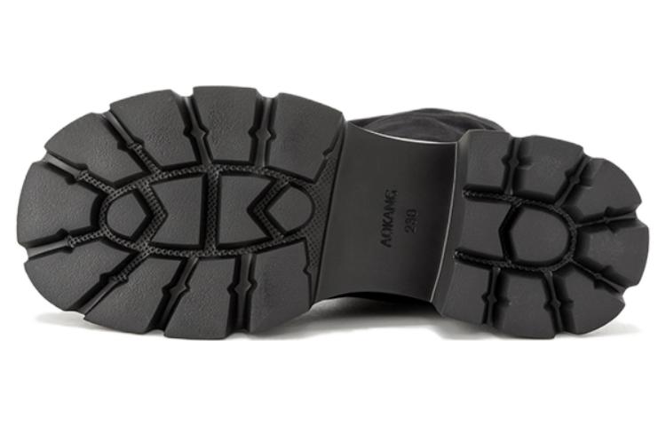 Shop (W) 아오캉 키높이 슬림 블랙 롱부츠 1224914025