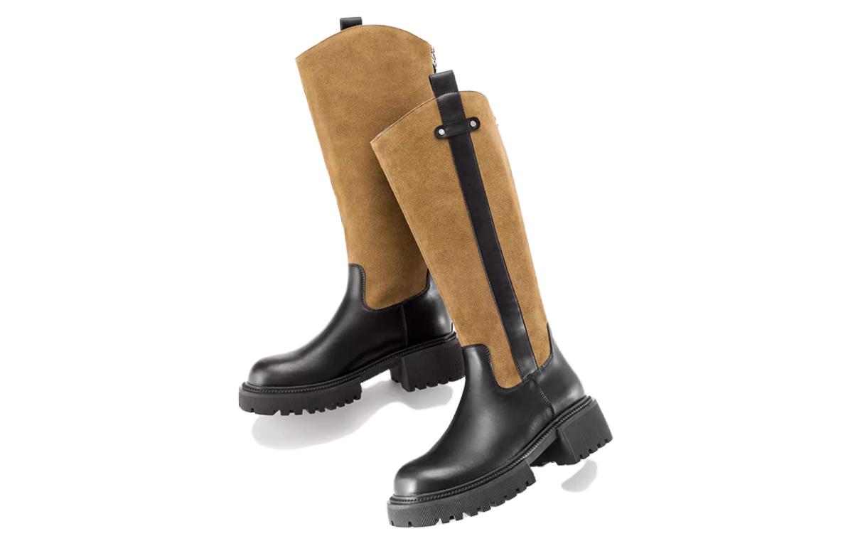 (W) Aokang High-Top Boots 'Black Khaki' 圖 5