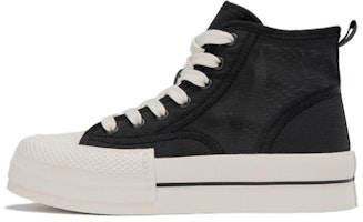 (Women) Aokang High-Top Sneaker 'Black Breathable Fabric' 1234422019 (Women) Aokang High-Top Sneaker 'Black Breathable Fabric' 1234422019