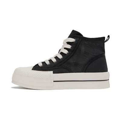 (W) Aokang High-Top Sneaker 'Black Breathable Fabric'