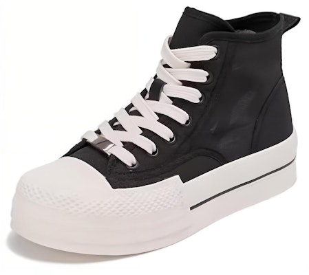 (Women) Aokang High-Top Sneaker 'Black Breathable Fabric' 1234422019 Order (Women) Aokang High-Top Sneaker 'Black Breathable Fabric' 1234422019