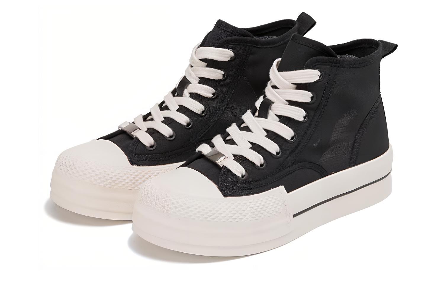 Lookbook (W) Zapatillas Altas Aokang 'Tela Transpirable Negra' 1234422019