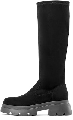 (Women) Aokang High-Top Textured Retro Comfort 'Chunky Heel Platform' 1234921007 Buy (Women) Aokang High-Top Textured Retro Comfort 'Chunky Heel Platform' 1234921007