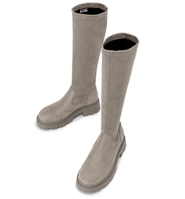 (W) Aokang Botas Altas Retro Cómodas 'Tacón Grueso con Plataforma' 1234921007 3