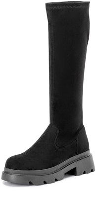 (Women) Aokang High-Top Textured Retro Comfort 'Chunky Heel Platform' 1234921007 Order (Women) Aokang High-Top Textured Retro Comfort 'Chunky Heel Platform' 1234921007