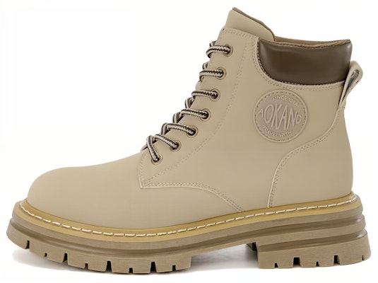 (W) Aokang But Lace-Up Hujung Bulat But Martin Separas Betis 'Beige' 1224913060 Buy (W) Aokang But Lace-Up Hujung Bulat But Martin Separas Betis 'Beige' 1224913060