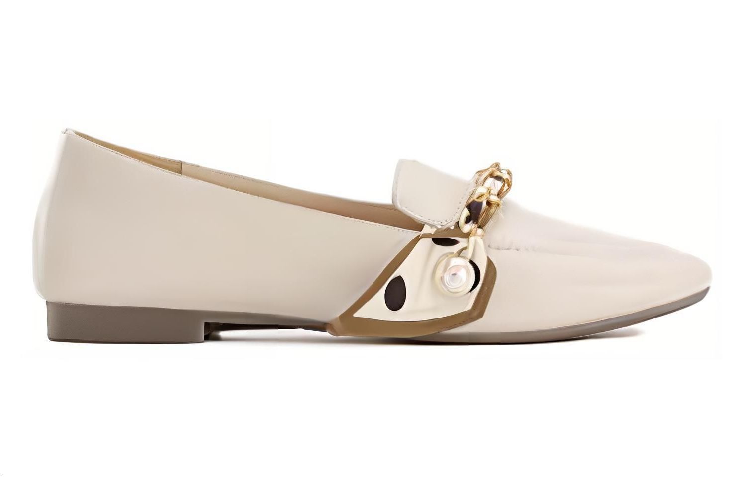 Order (W) Aokang Slip-On Kulit Domba 'Beige' 1234124001